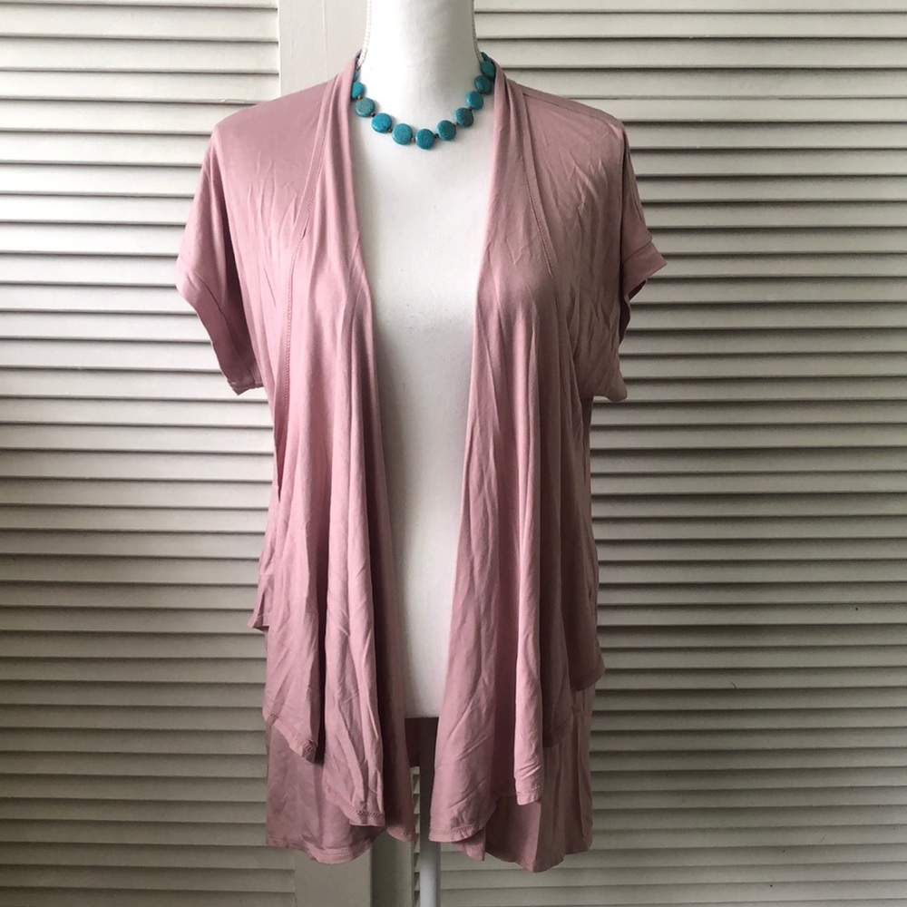 NWT Short Sleeve Lightweight Open Cardigan